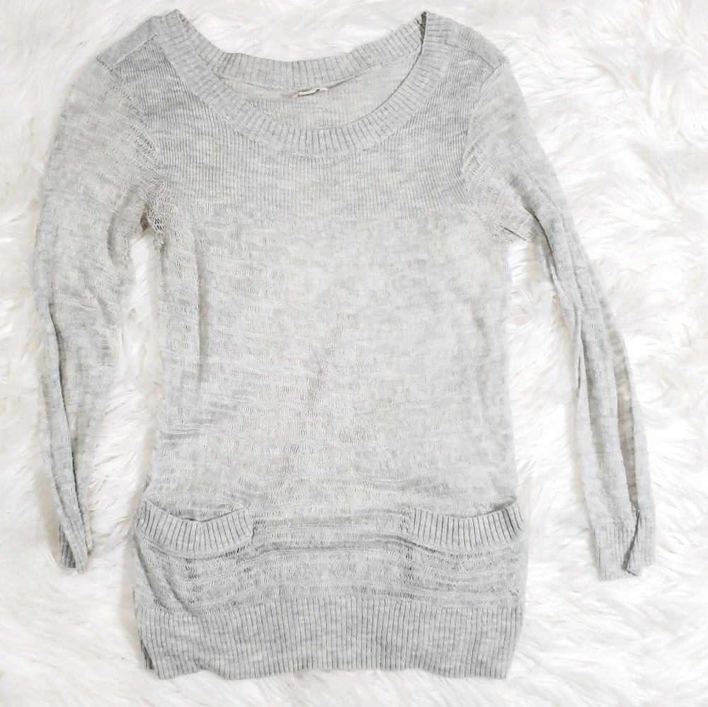 3/$10 Grey thin sweater